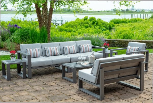 Seaside MIA Double Left Arm Section – Outdoor Patio Modular Seating