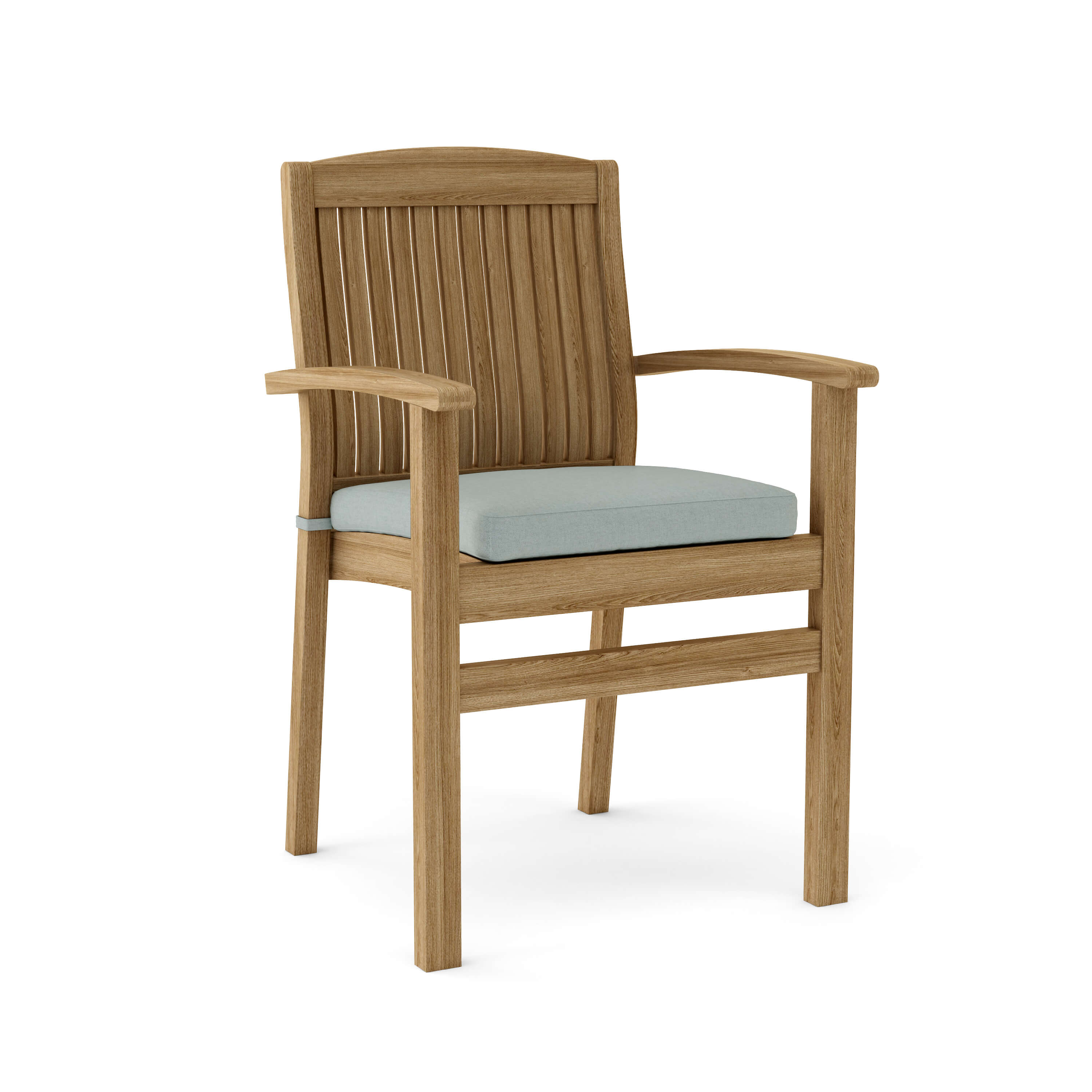 Anderson Teak Sahara Stacking Armchair (4-PCS) – Solid Teak Outdoor Seating