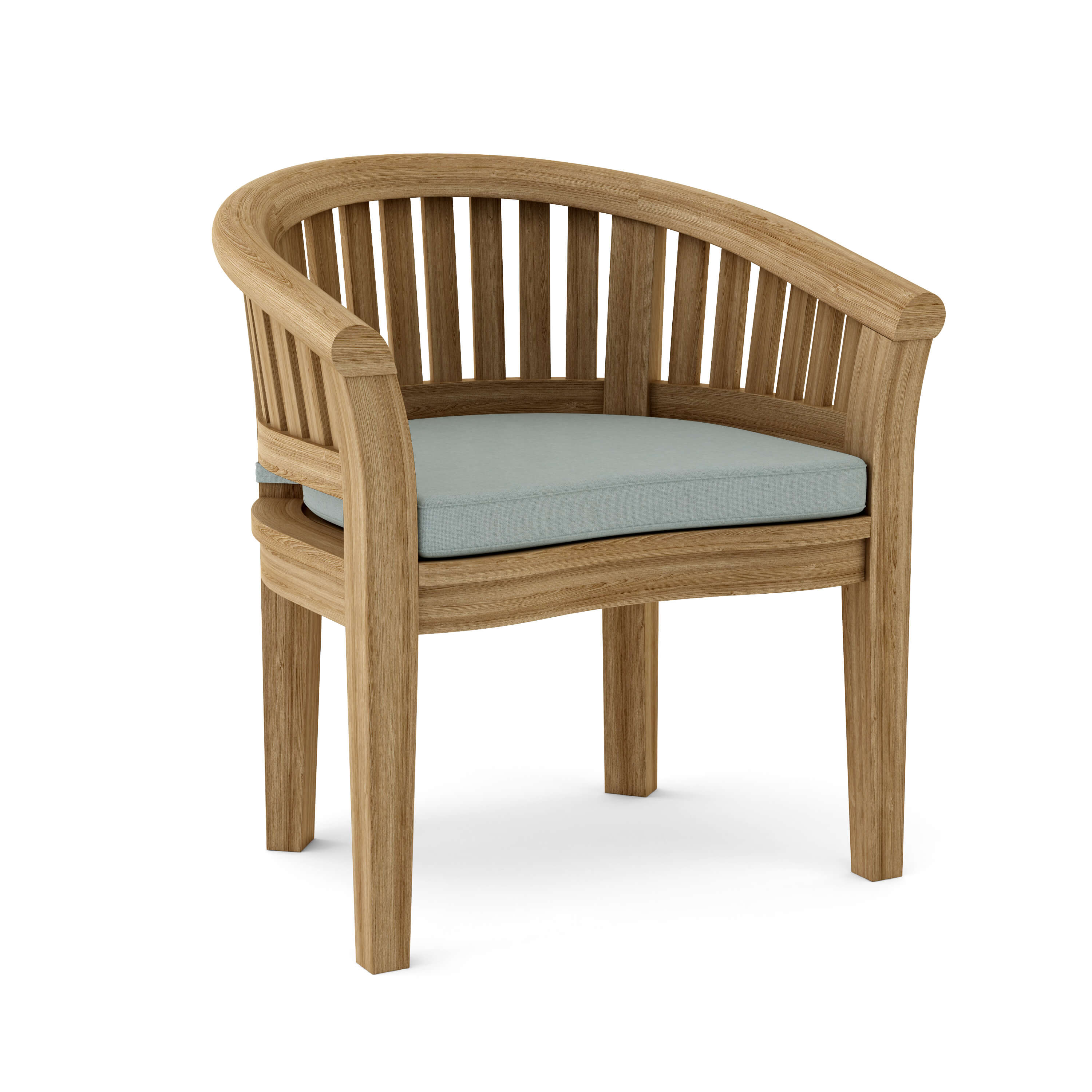 Anderson Teak Curve Dining Armchair Extra Thick – Heavy Duty Teak Outdoor Seating