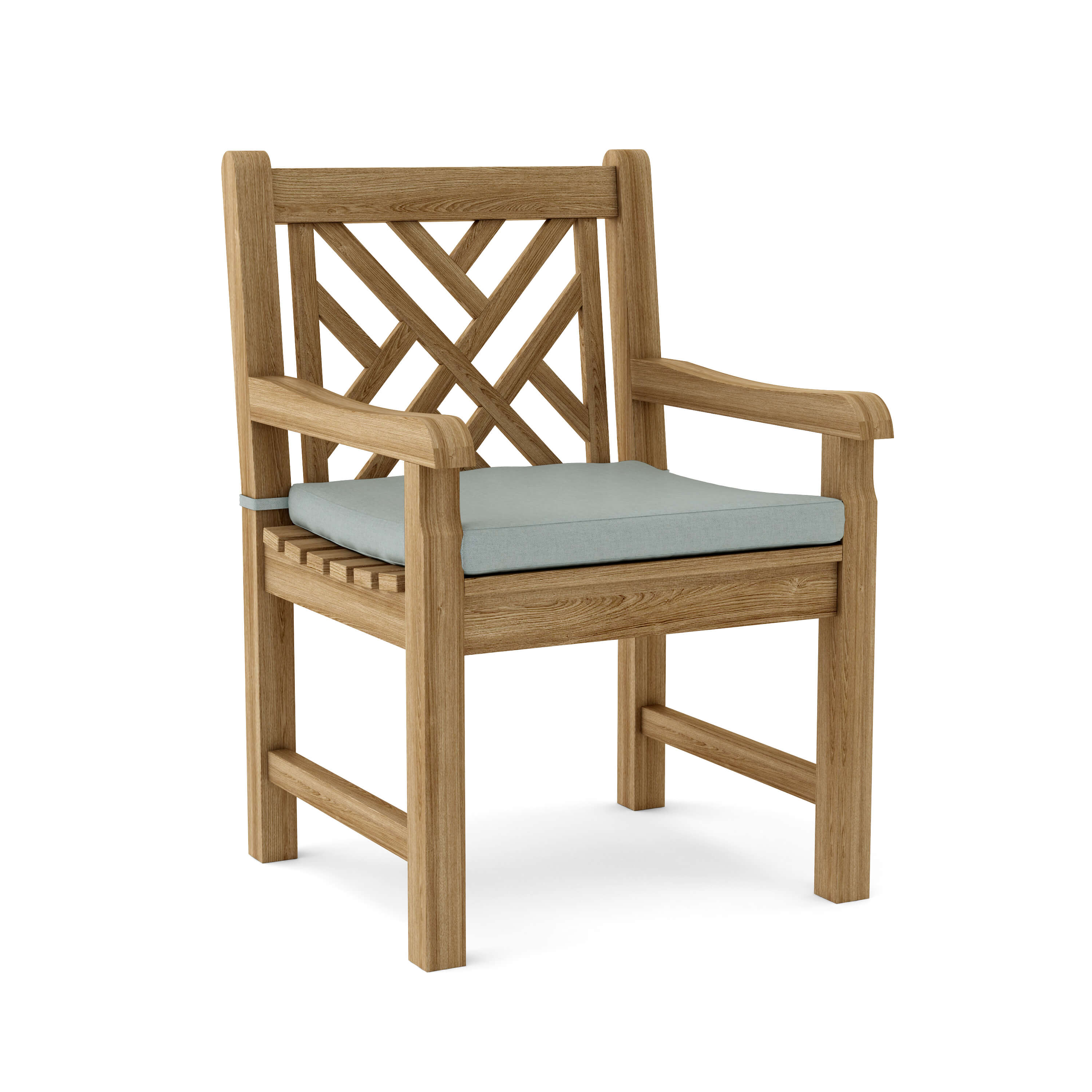 Anderson Teak Vilano Dining Armchair – Solid Teak Outdoor Dining Seating