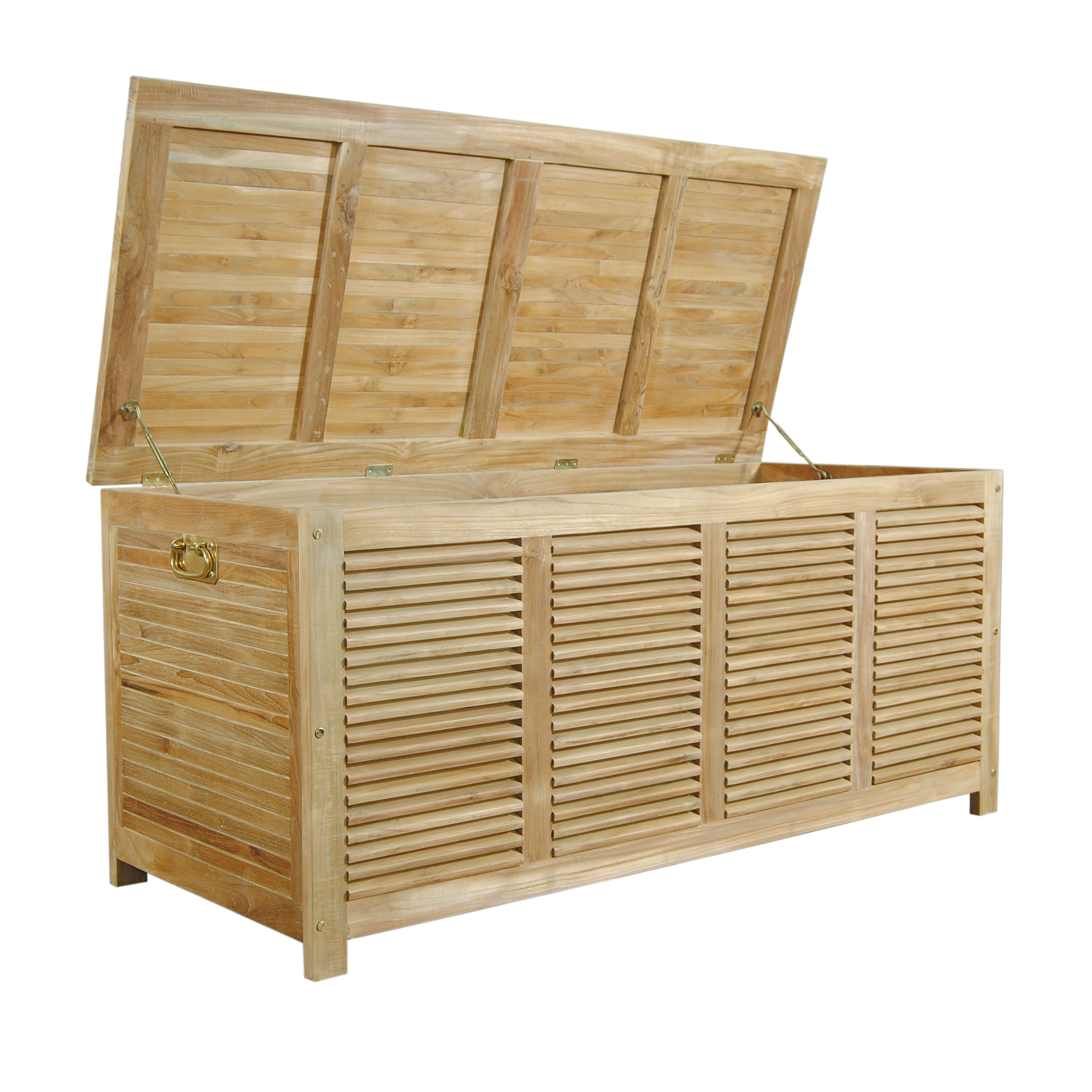 Anderson Teak Amberly Solid Teak Outdoor Storage Box