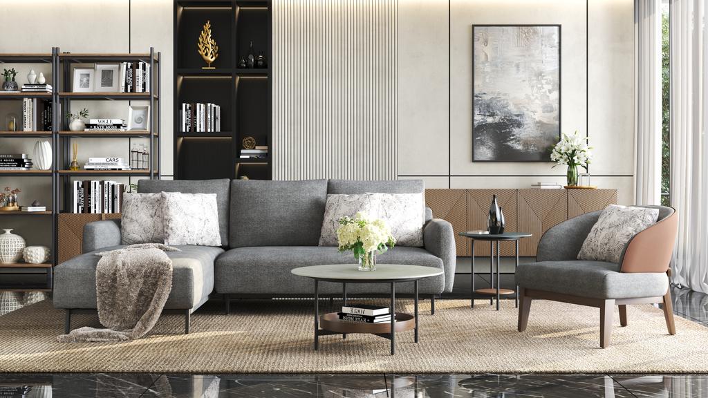 Zane Right Chaise - Ambiance Image~~