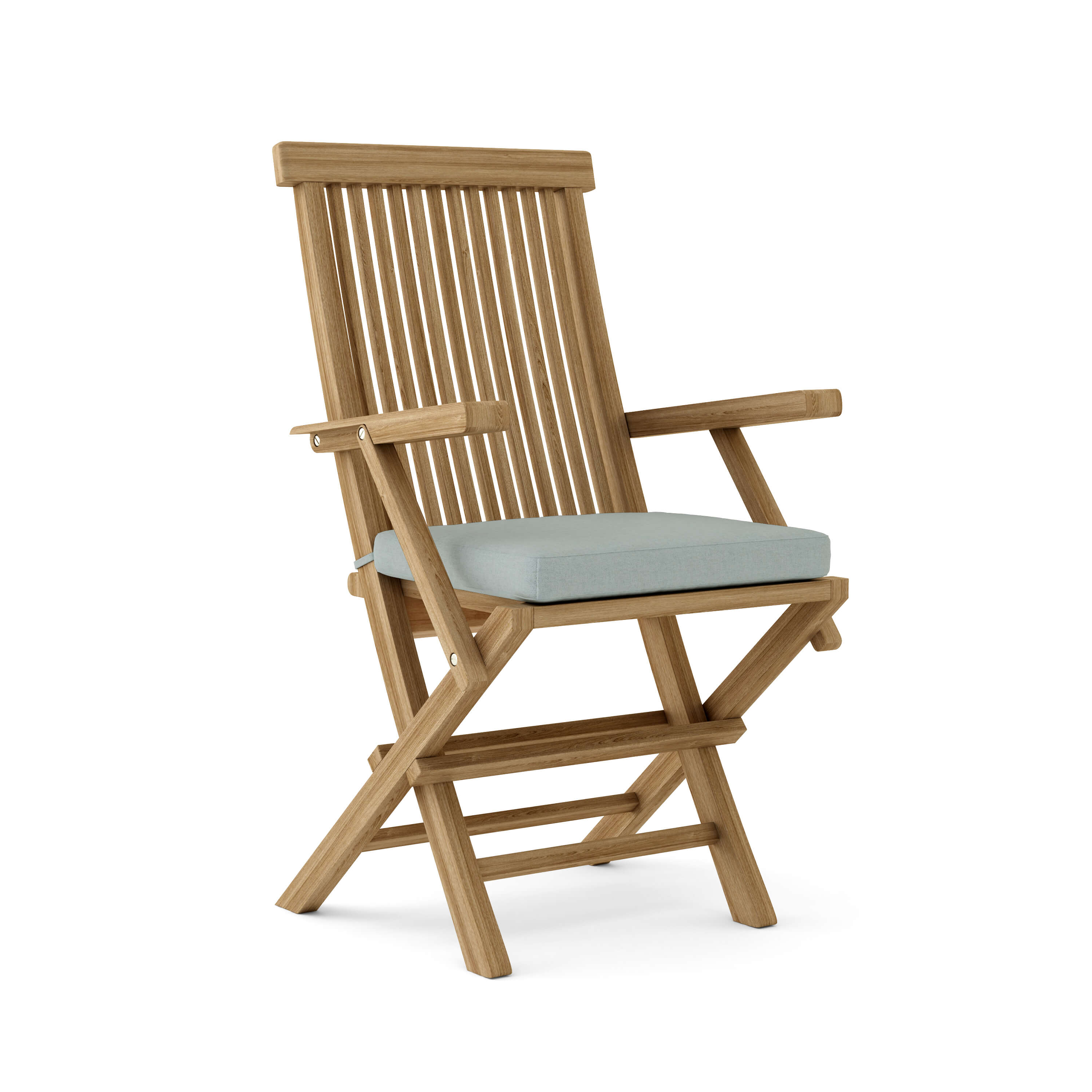 Anderson Teak Classic Folding Armchair (2-PC) – Solid Teak Outdoor Seating