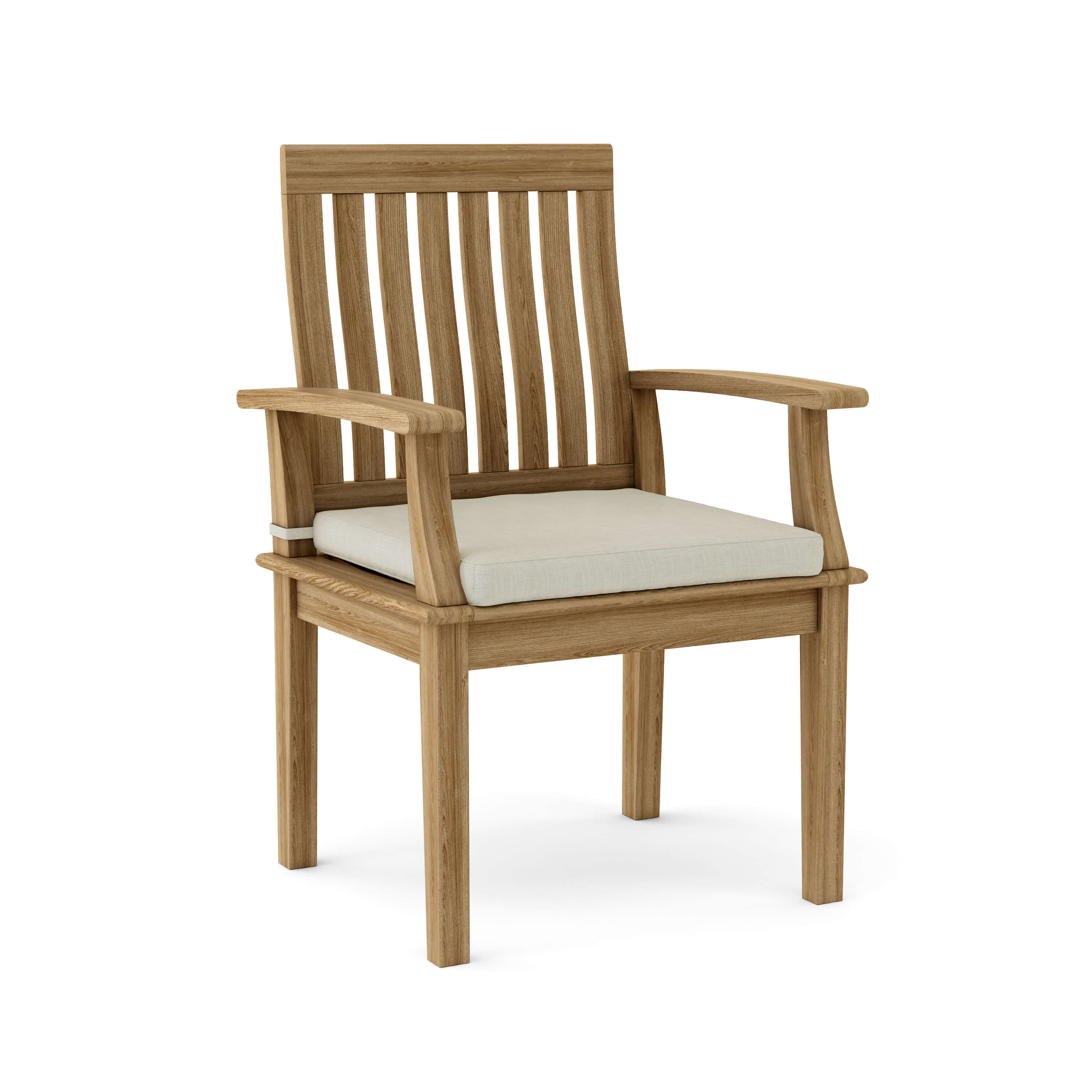 Anderson Teak Brianna Dining Armchair – Solid Teak Outdoor Dining Seating