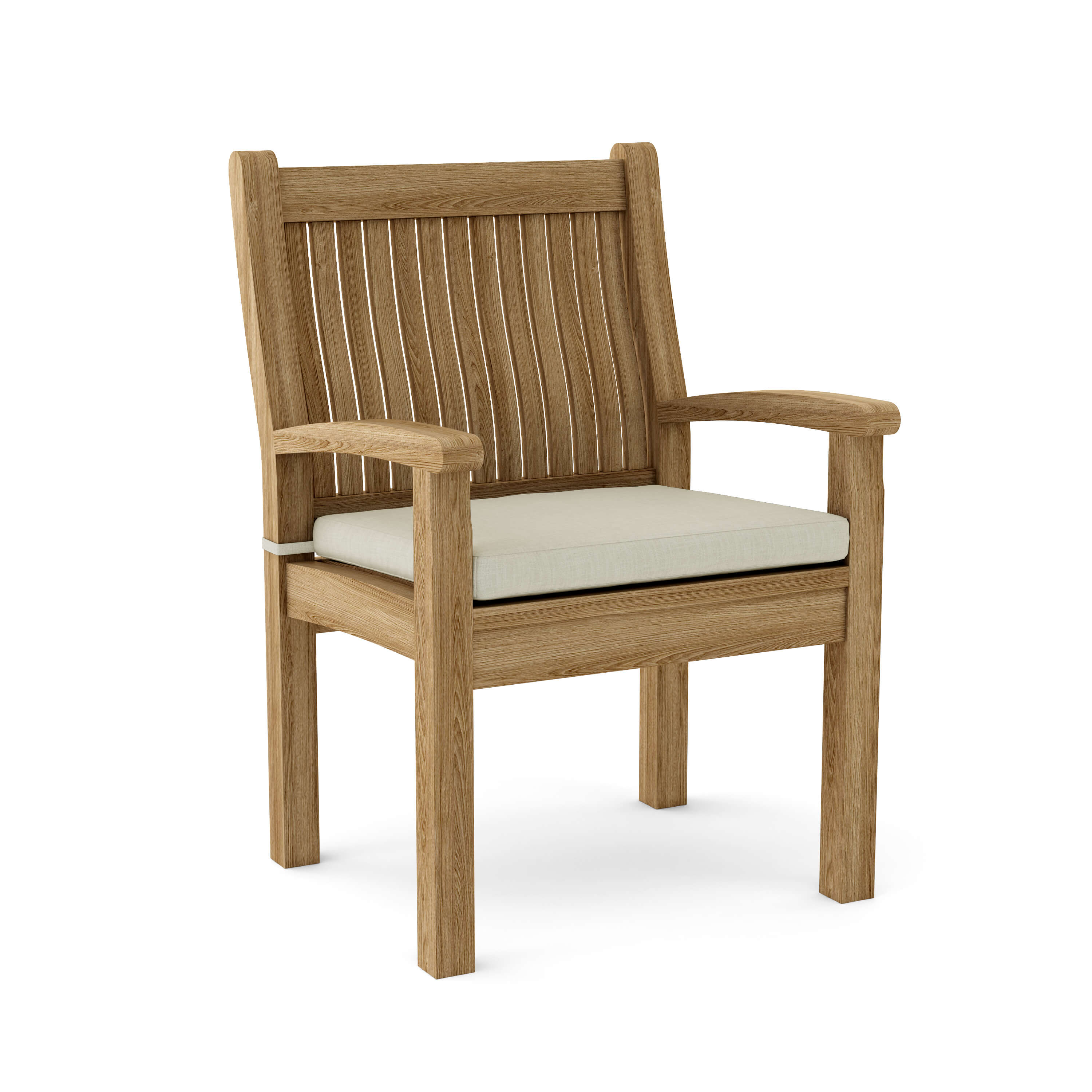 Anderson Teak Sahara Dining Armchair – Solid Teak Outdoor Dining Seating