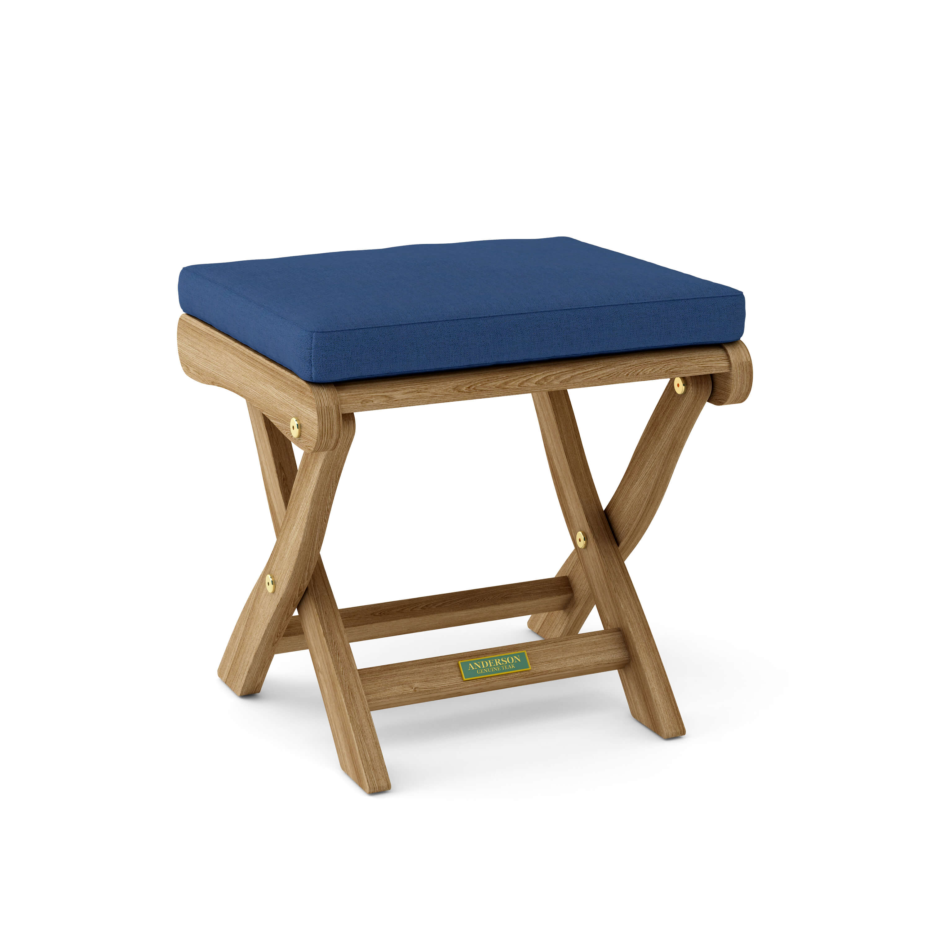 Anderson Teak Katana Folding Backless Chair – Teak Outdoor Stool & Seat