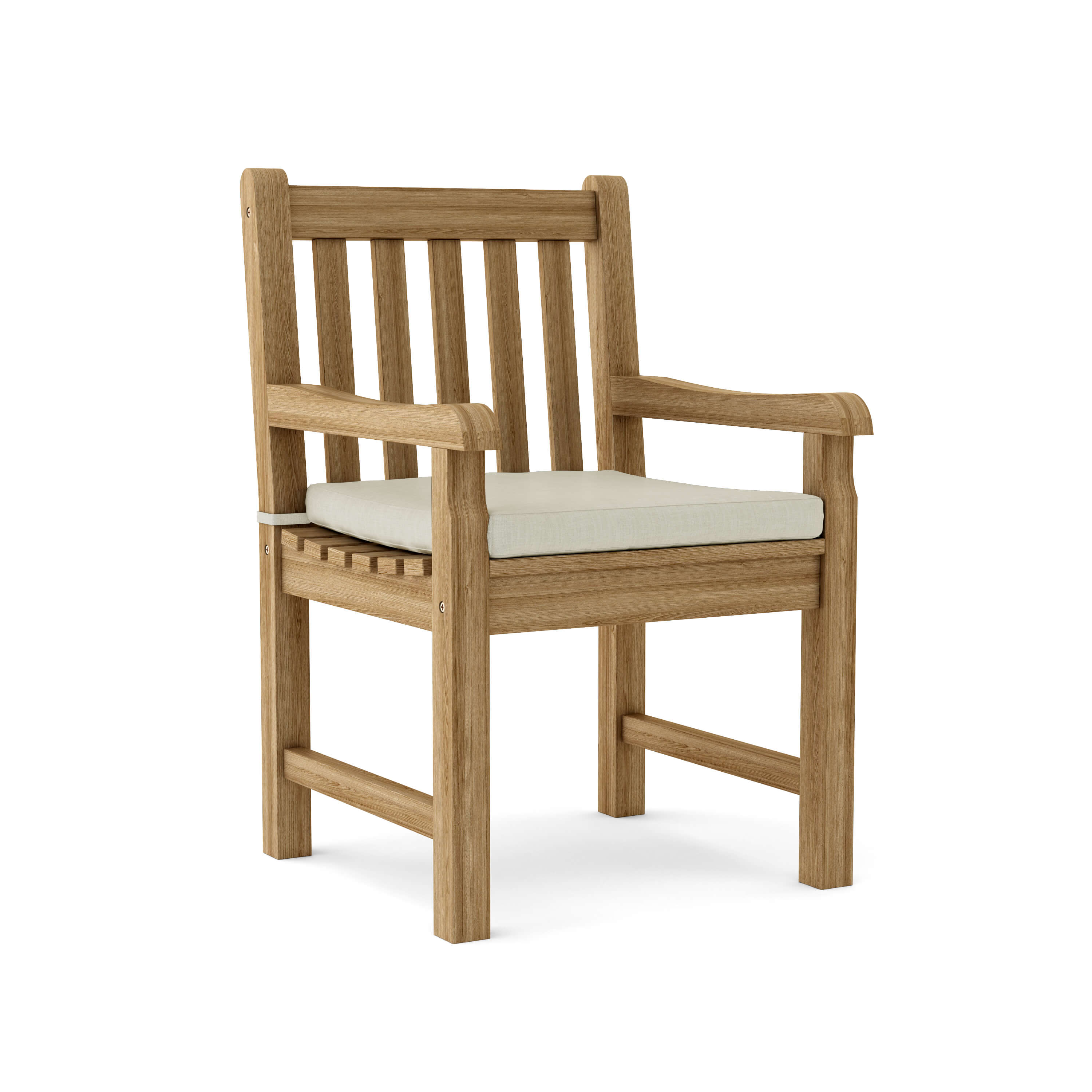 Anderson Teak Classic Dining Armchair – Solid Teak Outdoor Dining Seating