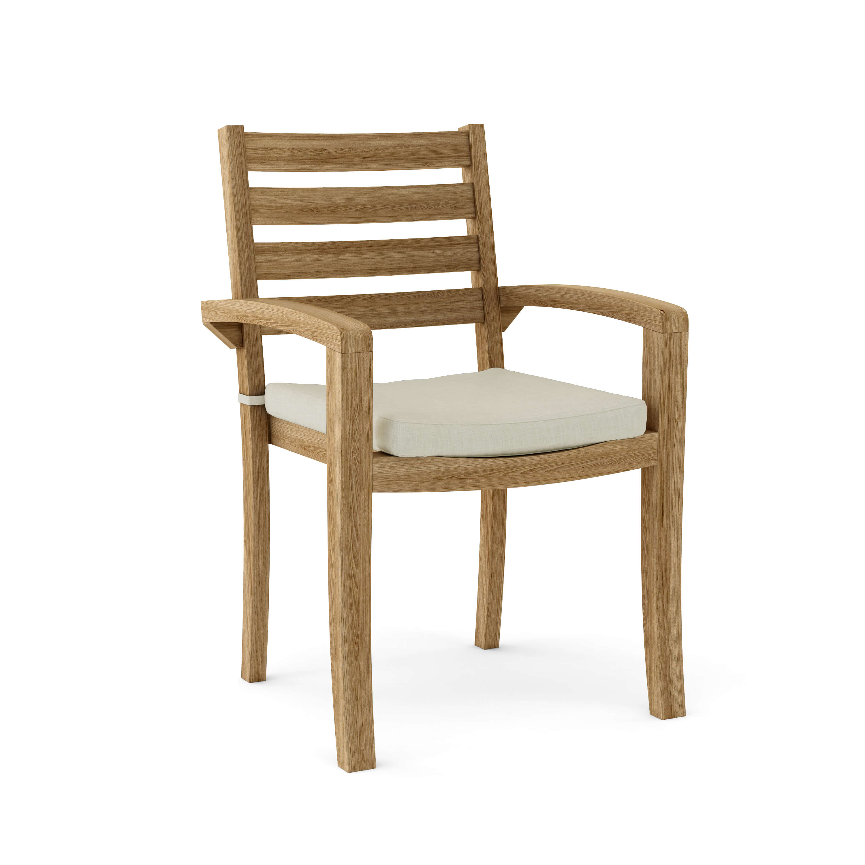 Anderson Teak Catalina Stacking Armchair (4-PCS) – Solid Teak Outdoor Seating
