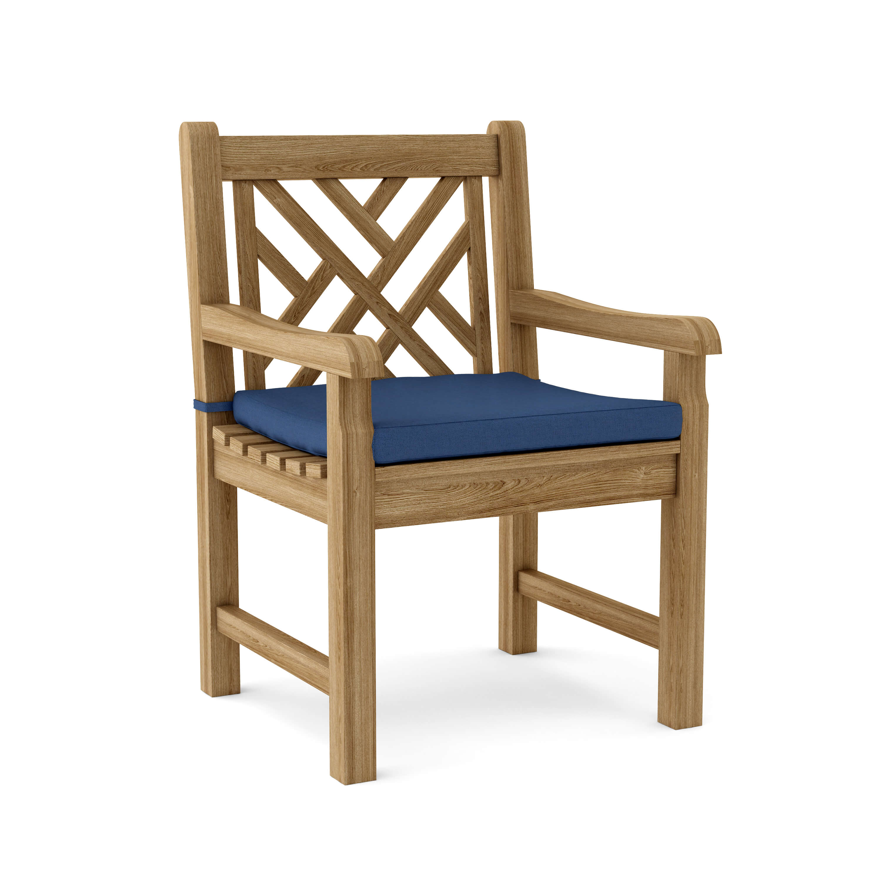 Anderson Teak Vilano Dining Armchair – Solid Teak Outdoor Dining Seating