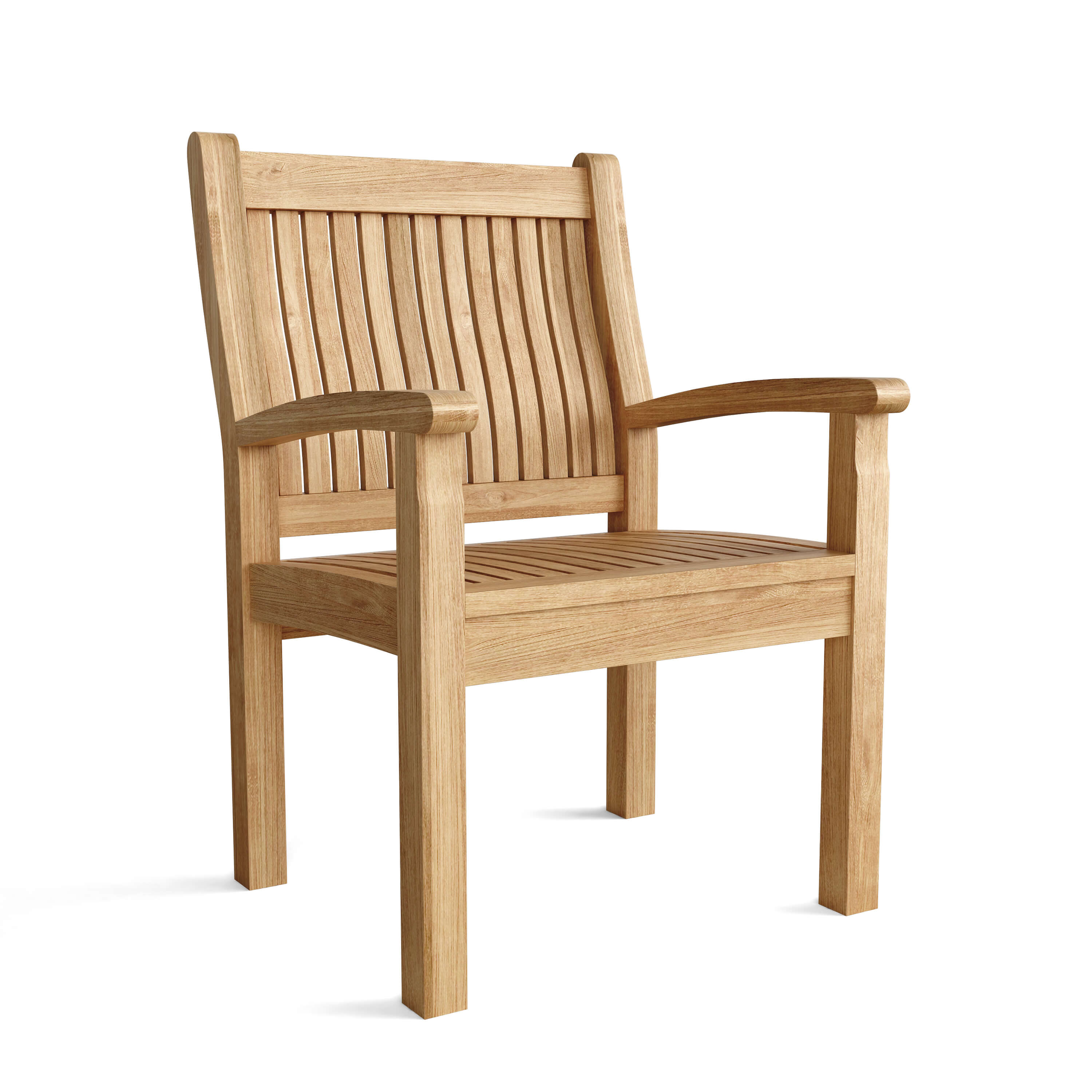 Anderson Teak Sahara Dining Armchair – Solid Teak Outdoor Dining Seating