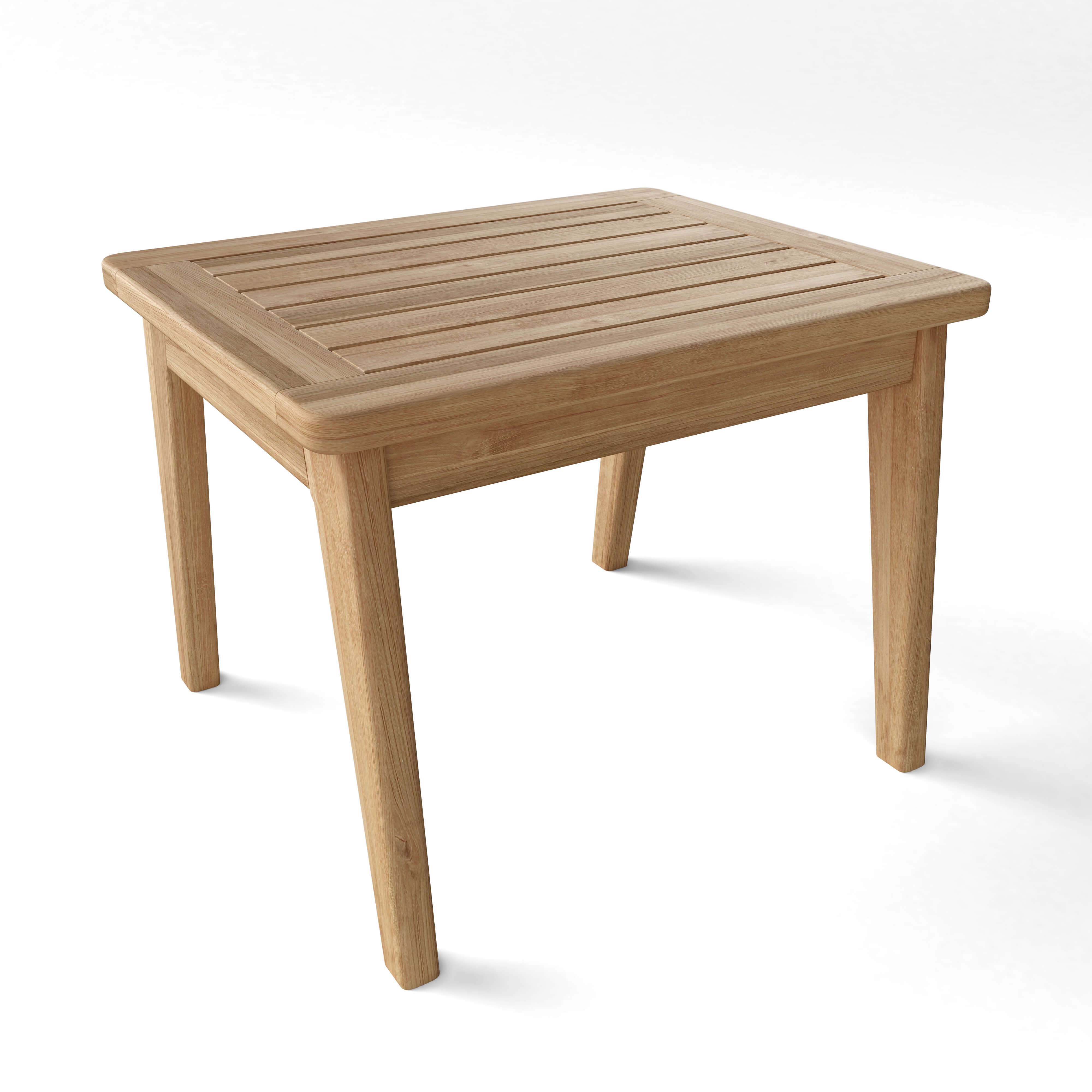 Anderson Teak Amalfi Side Table – Solid Teak Outdoor Patio End Table