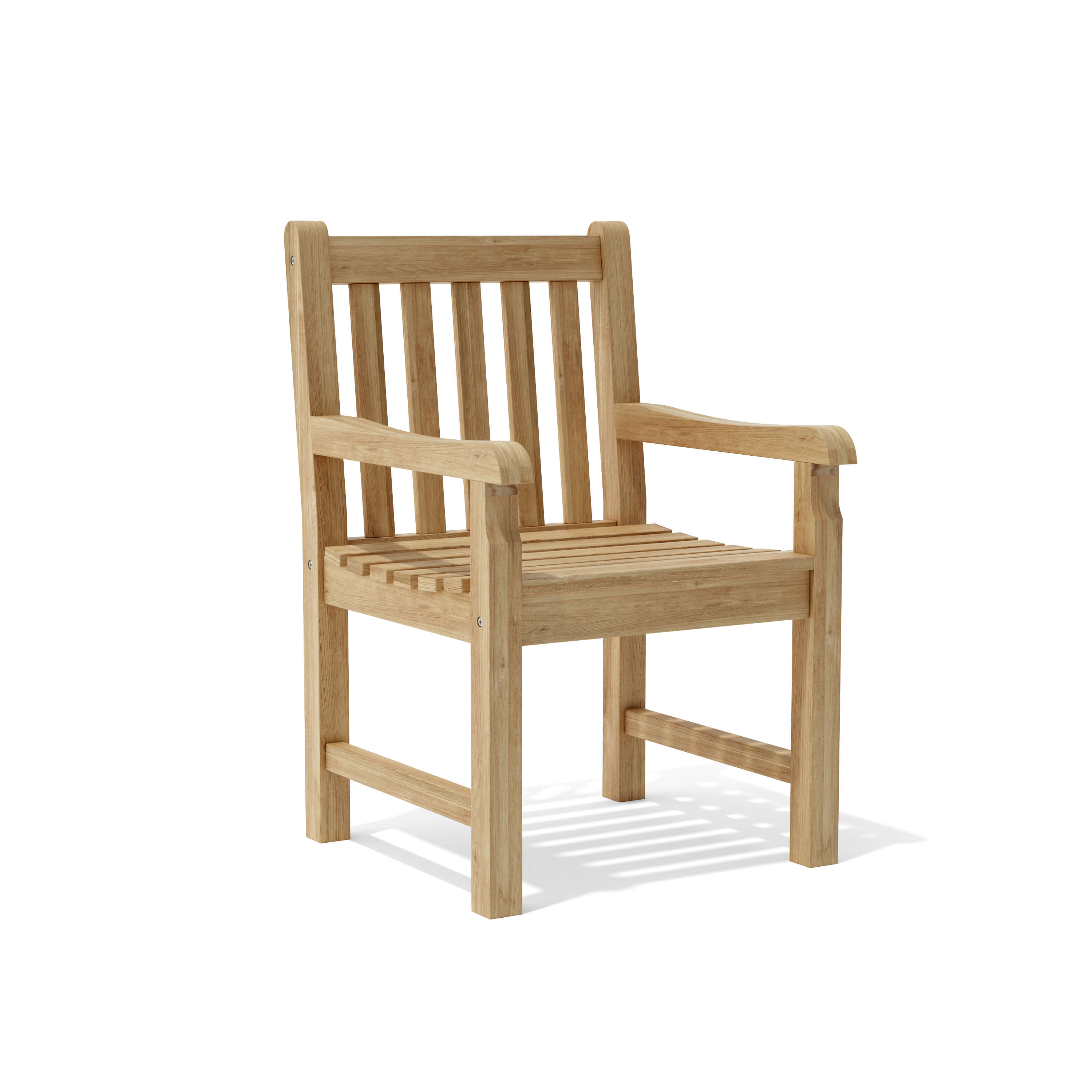 Anderson Teak Classic Dining Armchair – Solid Teak Outdoor Dining Seating