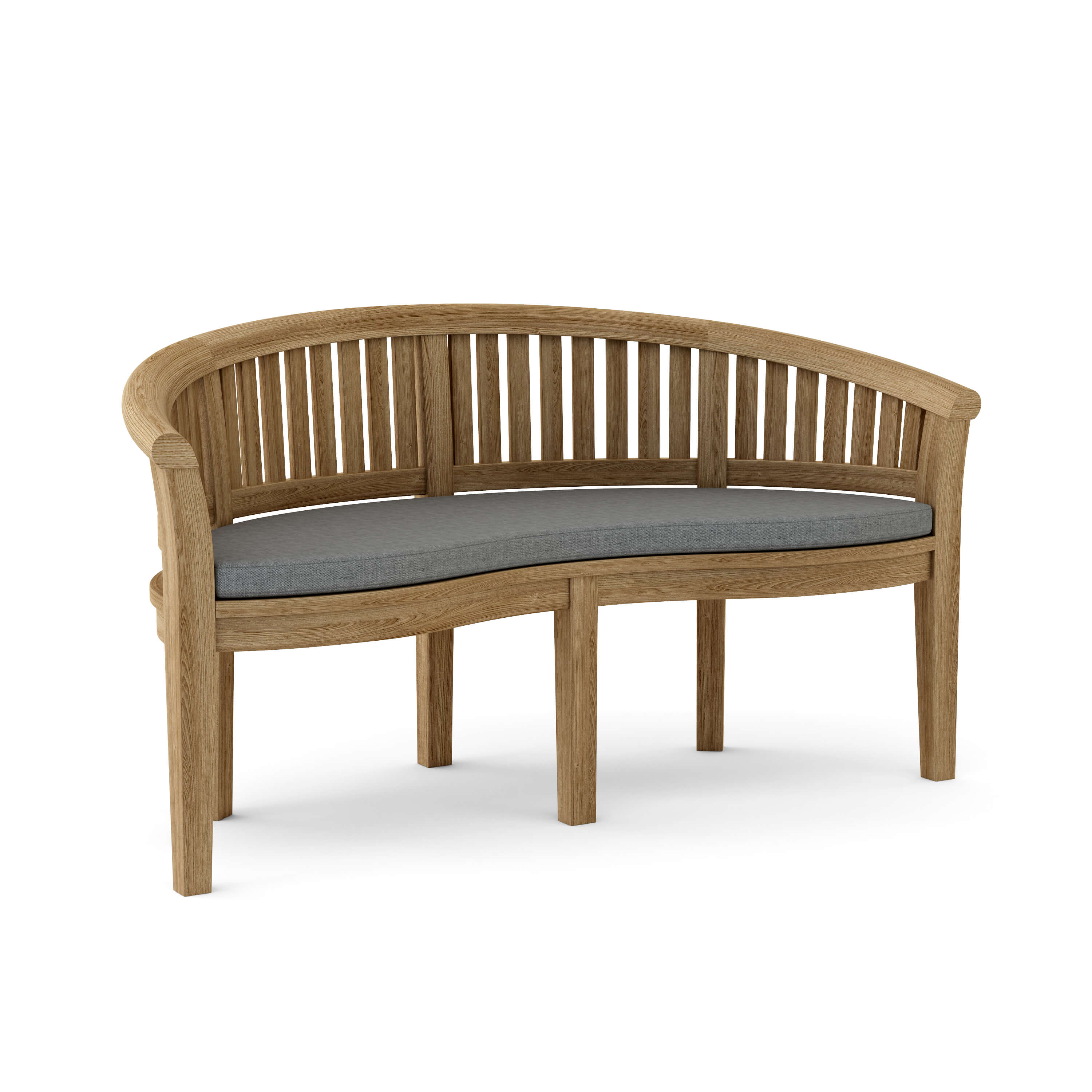 Anderson Teak – Curve 3-Seater Bench – Extra Thick Grade-A Teak Outdoor Seating