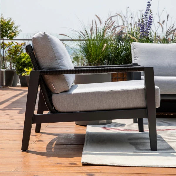 Elementi Laguna 31″ Square Aluminum Outdoor Lounge Chair