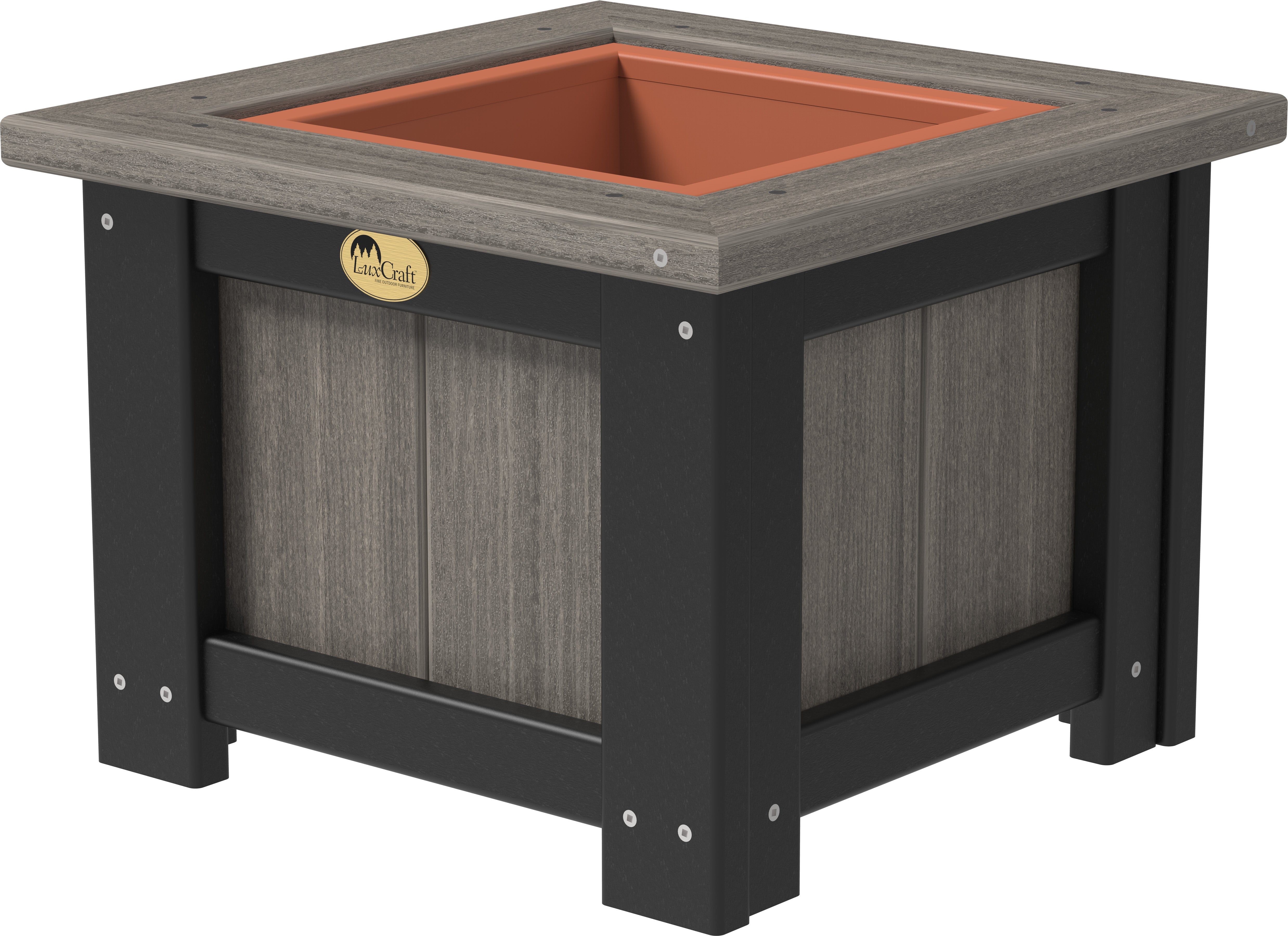 LuxCraft – Square Planter – Durable Outdoor Planter with Drainage Liner