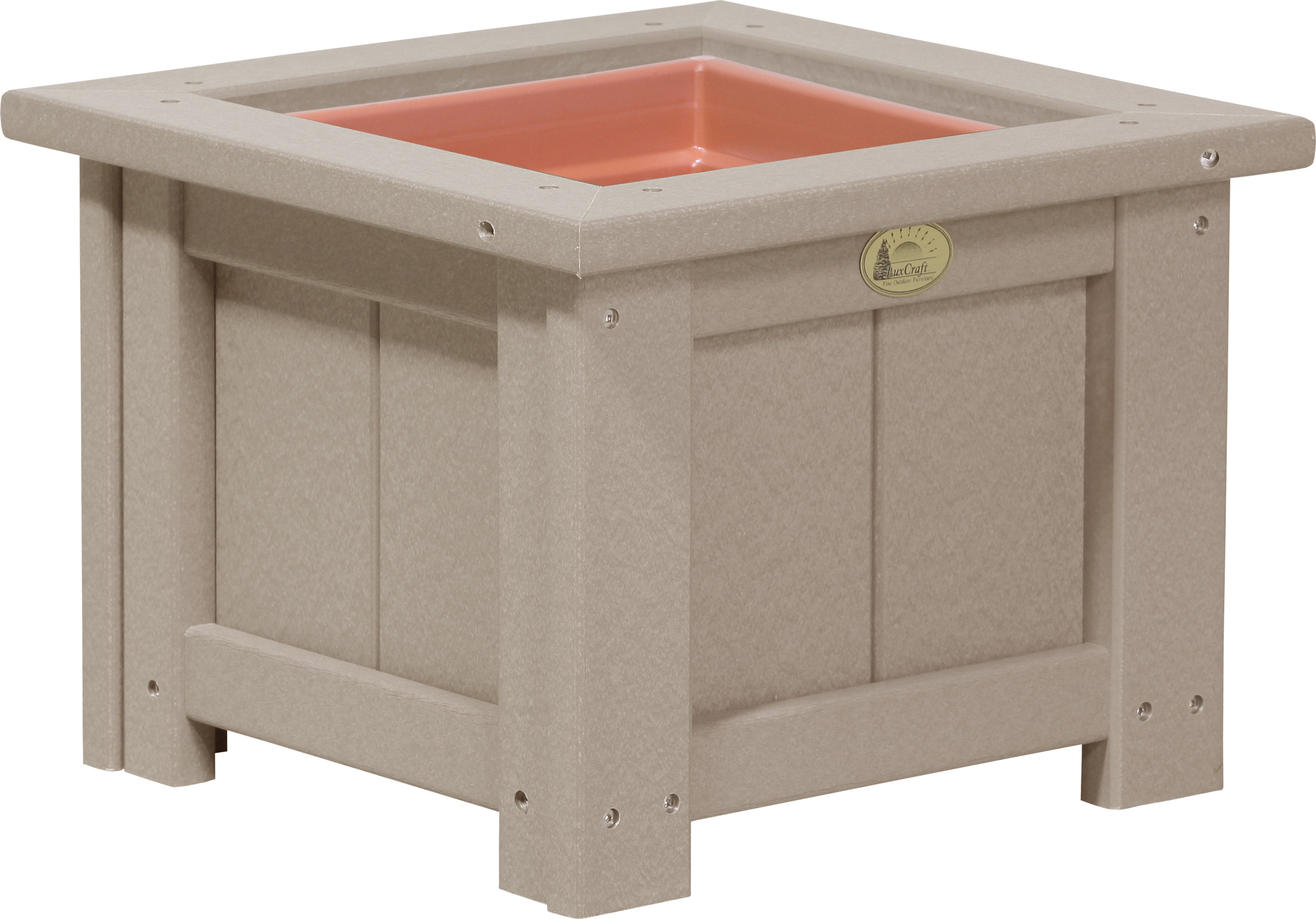 LuxCraft – Square Planter – Durable Outdoor Planter with Drainage Liner