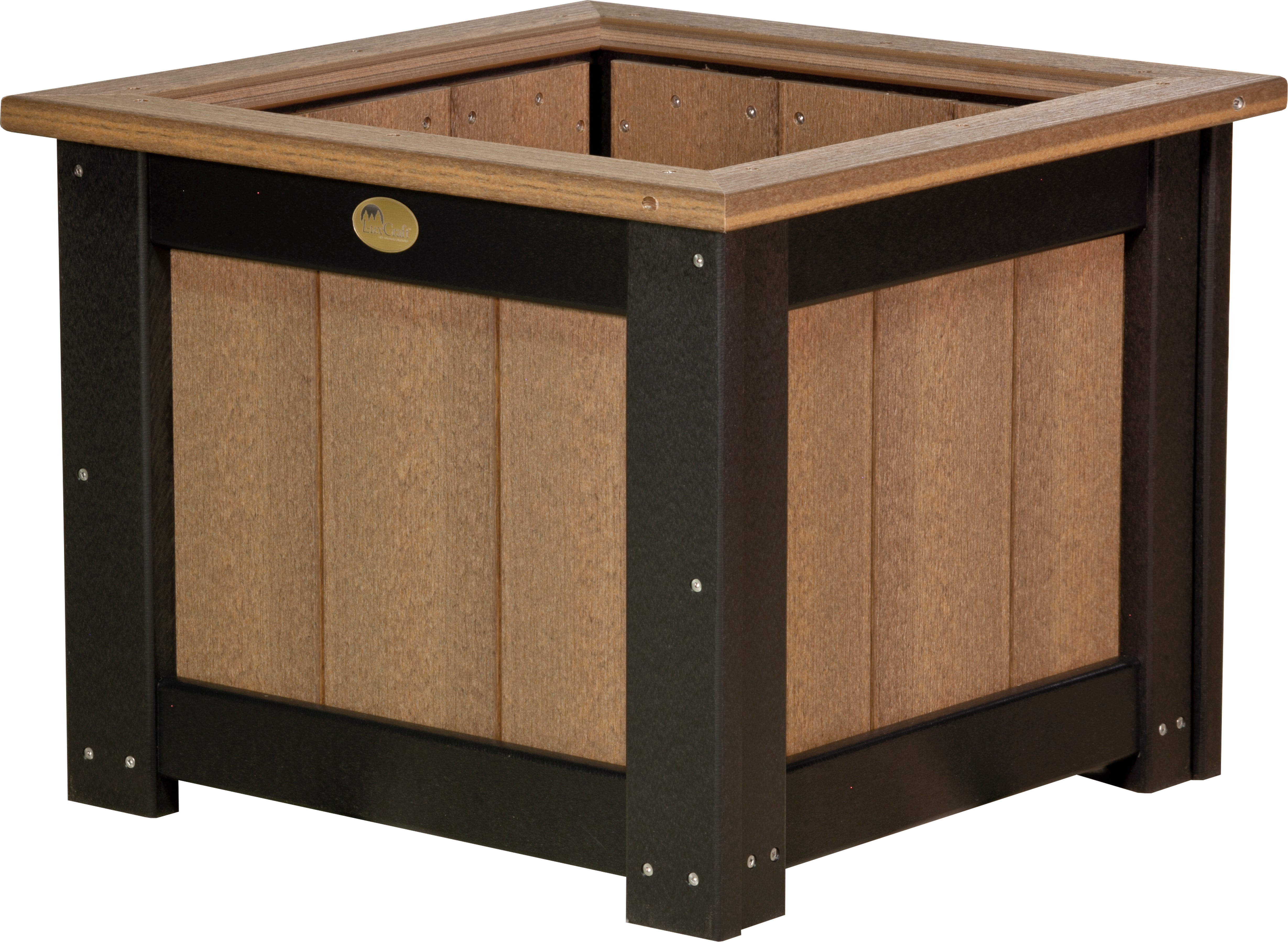LuxCraft – Square Planter – Durable Outdoor Planter with Drainage Liner