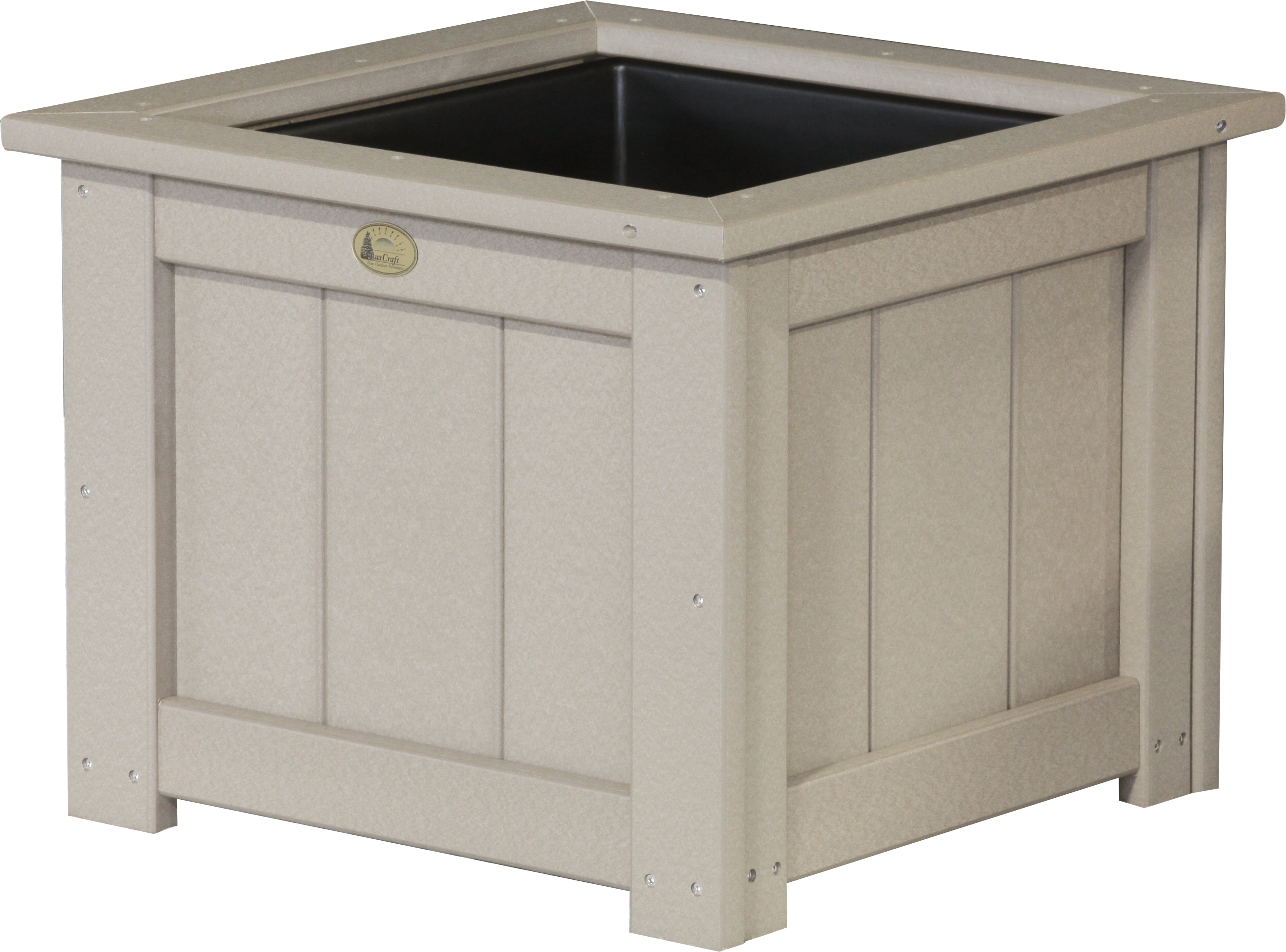 LuxCraft – Square Planter – Durable Outdoor Planter with Drainage Liner