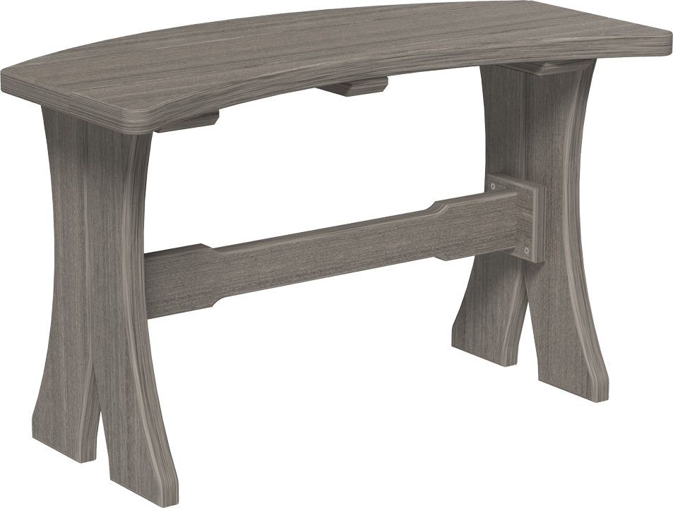 LuxCraft – 28″ Table Bench – Curved Outdoor Bench for Round Patio Tables