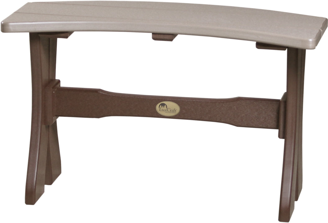 LuxCraft – 28″ Table Bench – Curved Outdoor Bench for Round Patio Tables