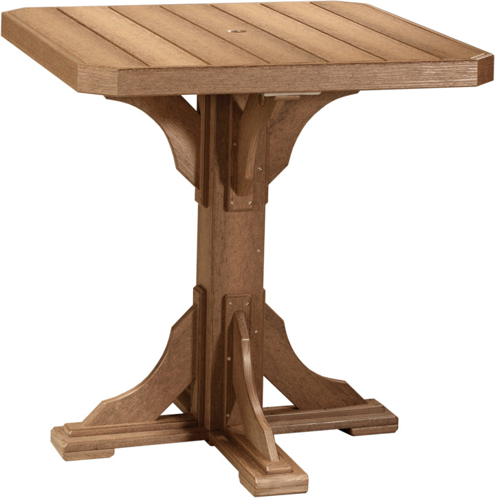 LuxCraft – 41″ Square Dining Table – Outdoor Patio Table with Umbrella Hole