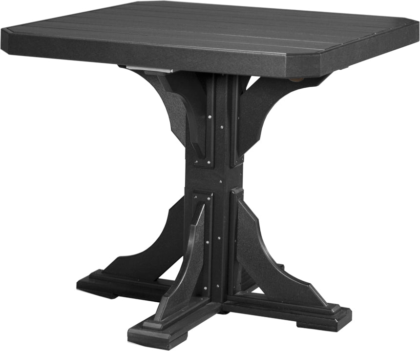 LuxCraft – 41″ Square Dining Table – Outdoor Patio Table with Umbrella Hole