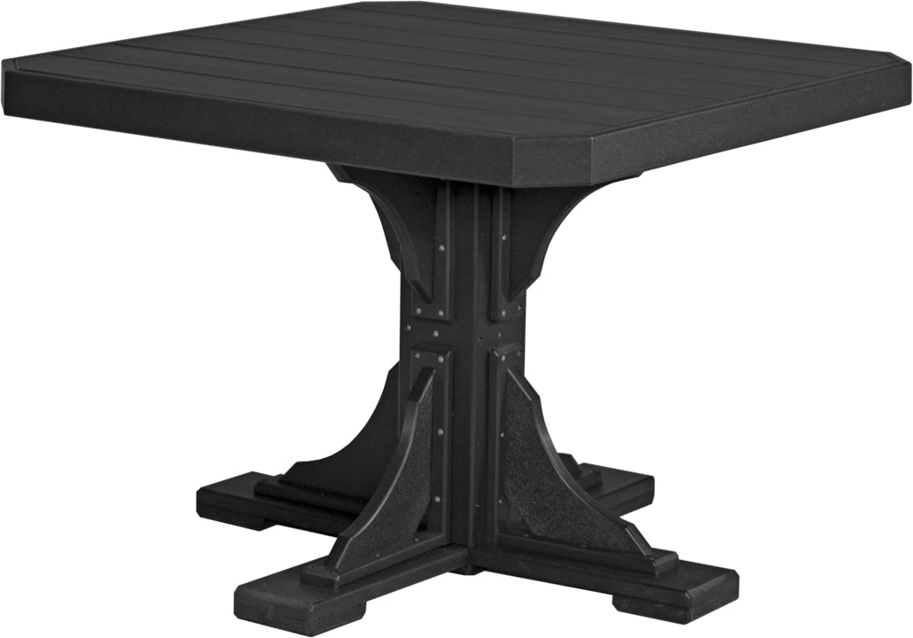 LuxCraft – 41″ Square Dining Table – Outdoor Patio Table with Umbrella Hole