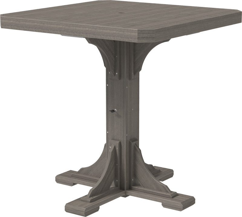 LuxCraft – 41″ Square Dining Table – Outdoor Patio Table with Umbrella Hole