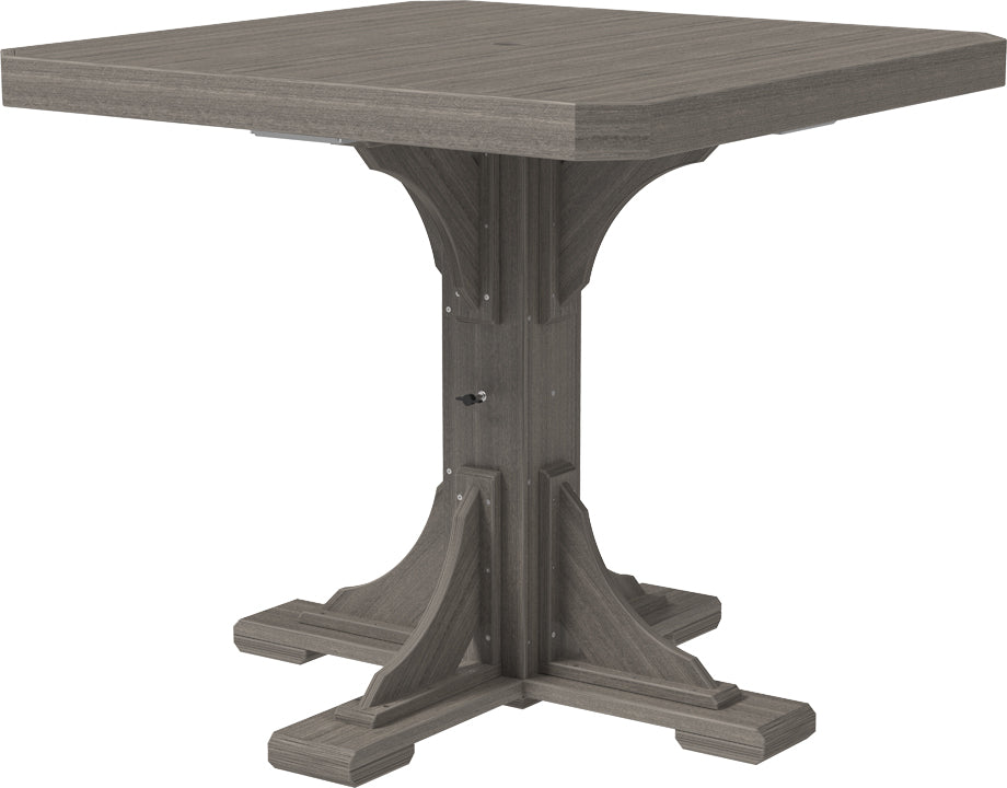 LuxCraft – 41″ Square Dining Table – Outdoor Patio Table with Umbrella Hole