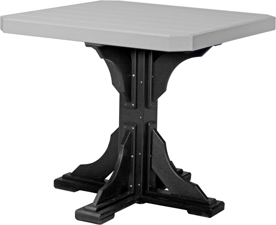 LuxCraft – 41″ Square Dining Table – Outdoor Patio Table with Umbrella Hole