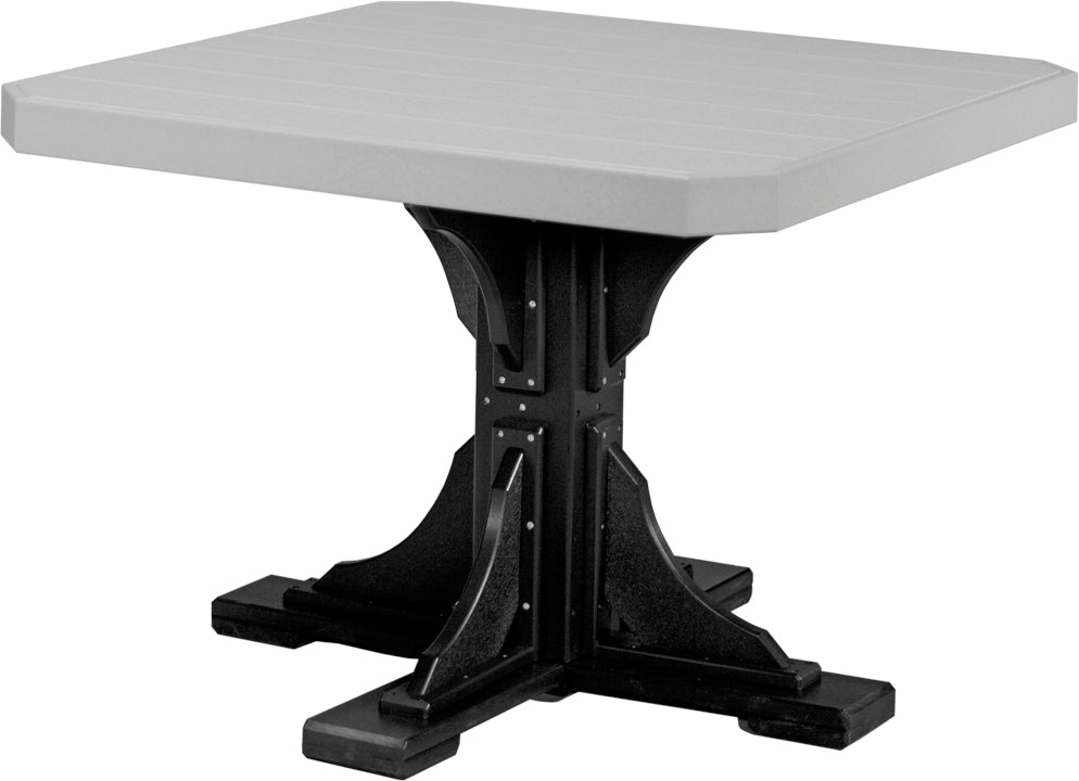 LuxCraft – 41″ Square Dining Table – Outdoor Patio Table with Umbrella Hole