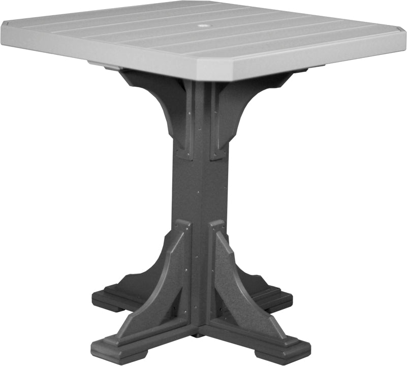 LuxCraft – 41″ Square Dining Table – Outdoor Patio Table with Umbrella Hole