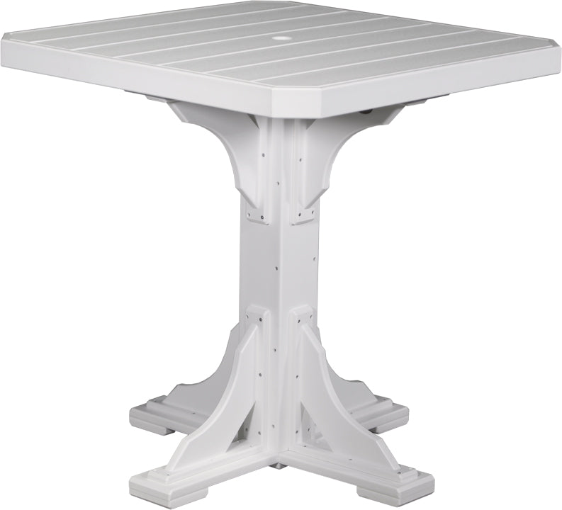 LuxCraft – 41″ Square Dining Table – Outdoor Patio Table with Umbrella Hole