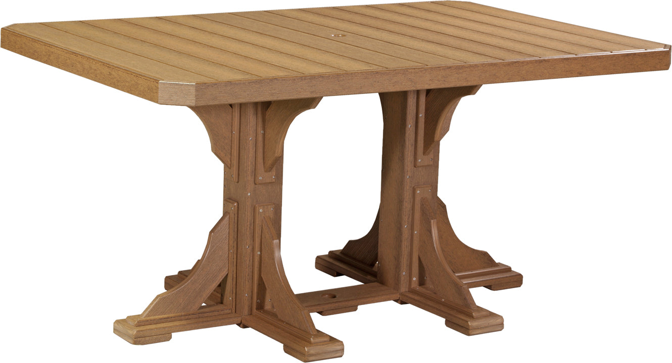 LuxCraft – 4′ x 6′ Rectangular Dining Table – Large Outdoor Table for Six
