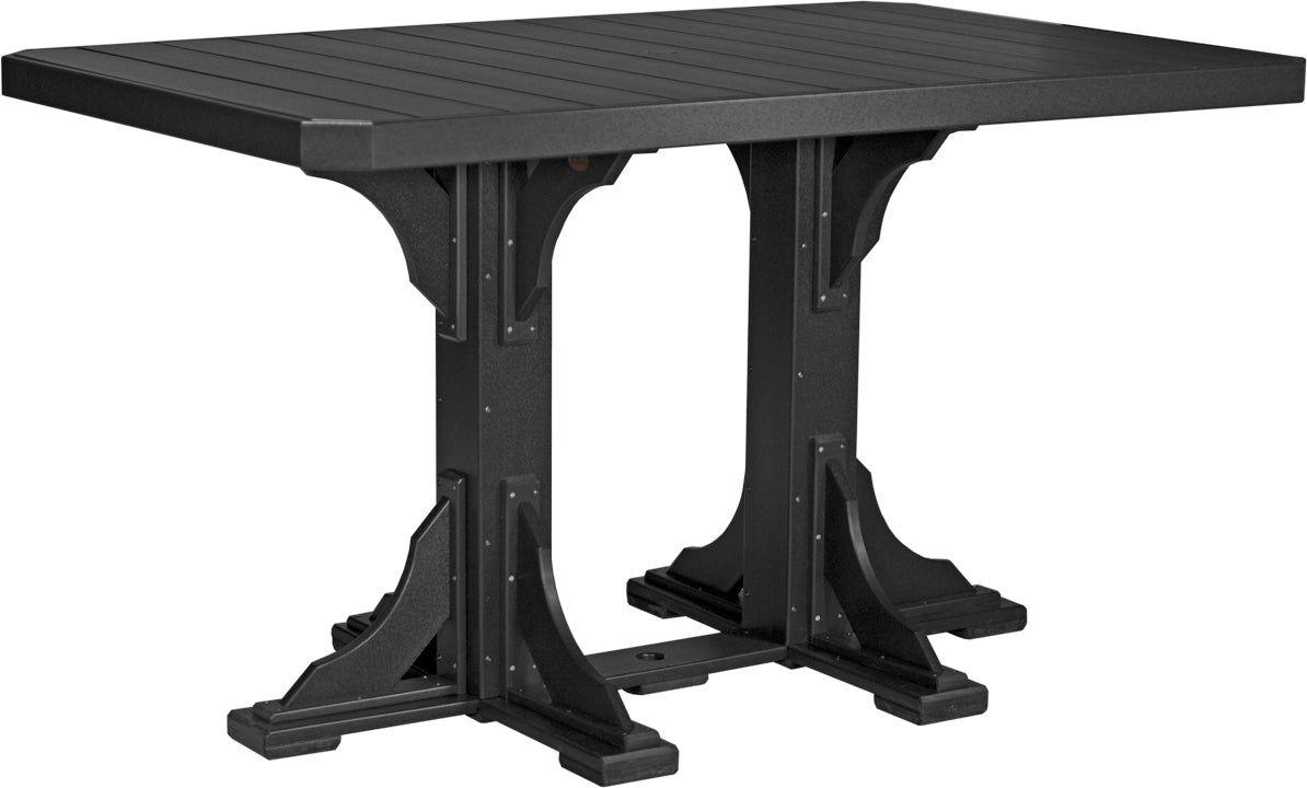 LuxCraft – 4′ x 6′ Rectangular Dining Table – Large Outdoor Table for Six
