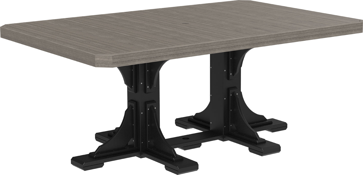 LuxCraft – 4′ x 6′ Rectangular Dining Table – Large Outdoor Table for Six