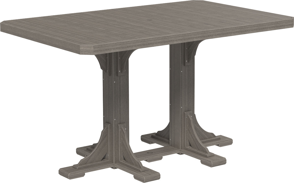 LuxCraft – 4′ x 6′ Rectangular Dining Table – Large Outdoor Table for Six