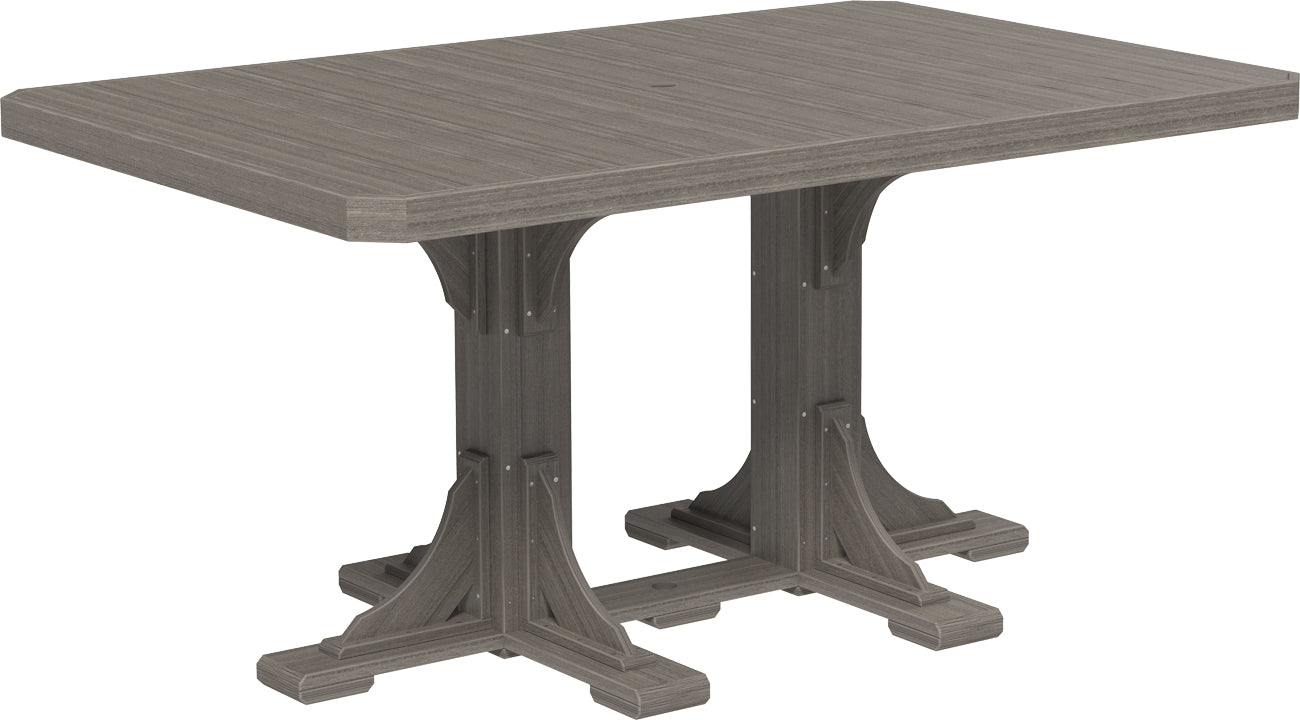 LuxCraft – 4′ x 6′ Rectangular Dining Table – Large Outdoor Table for Six