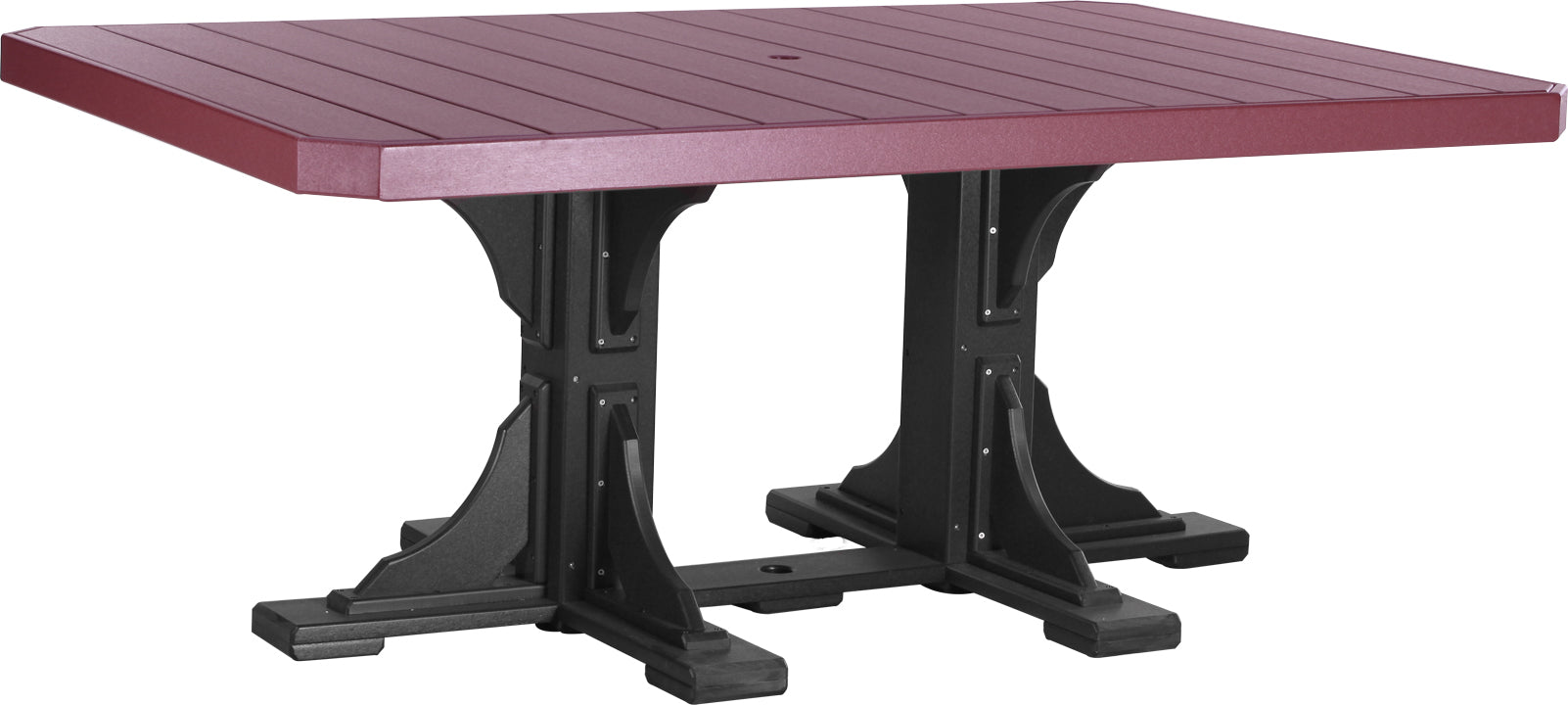 LuxCraft – 4′ x 6′ Rectangular Dining Table – Large Outdoor Table for Six