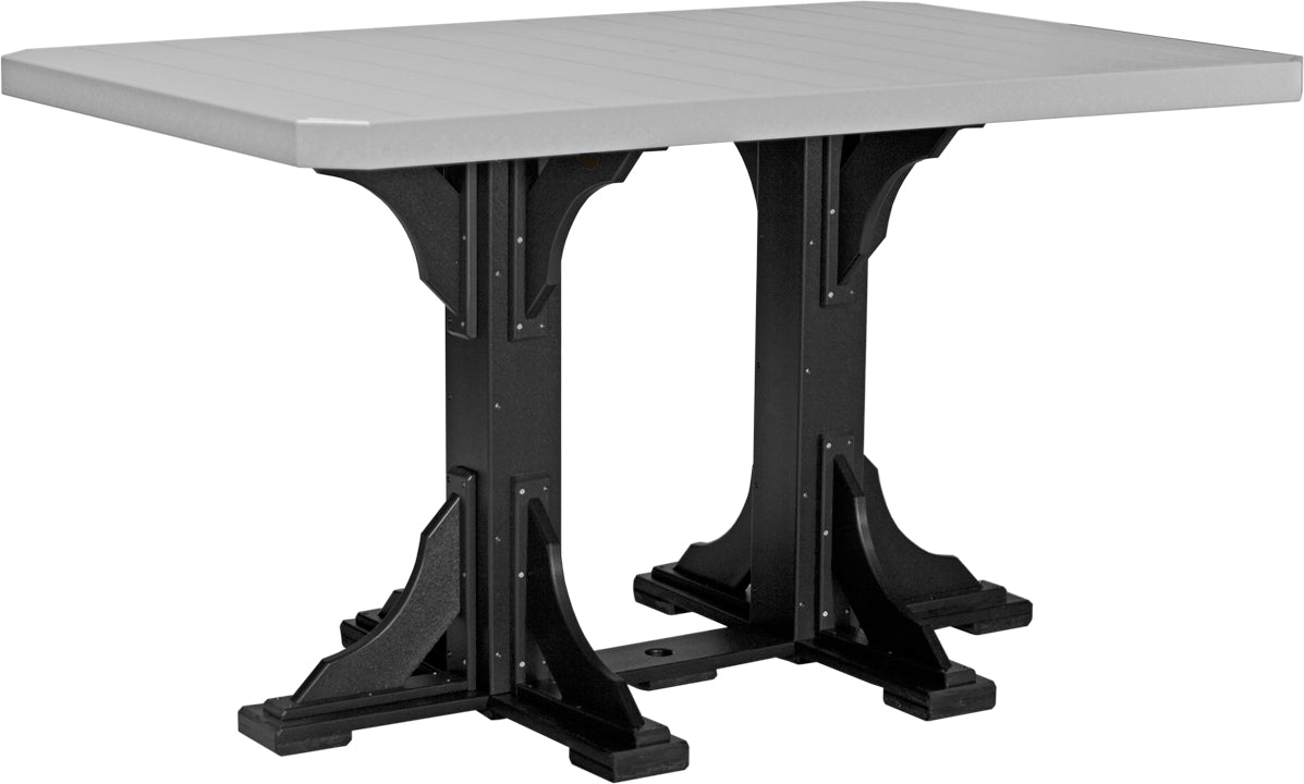 LuxCraft – 4′ x 6′ Rectangular Dining Table – Large Outdoor Table for Six