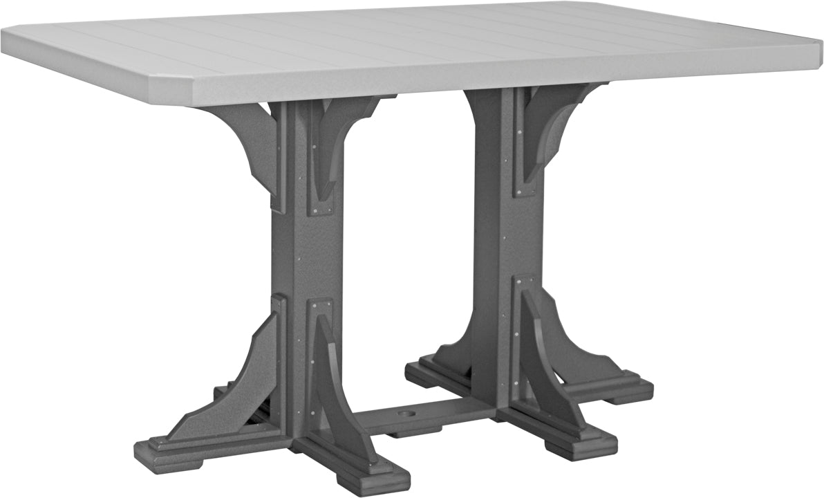 LuxCraft – 4′ x 6′ Rectangular Dining Table – Large Outdoor Table for Six