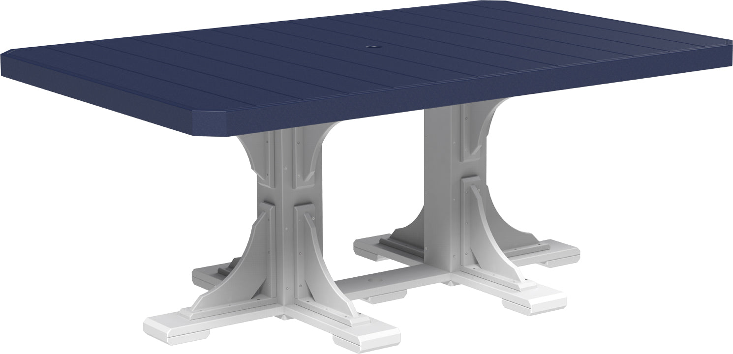 LuxCraft – 4′ x 6′ Rectangular Dining Table – Large Outdoor Table for Six