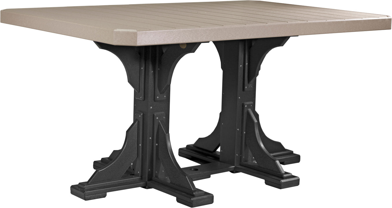 LuxCraft – 4′ x 6′ Rectangular Dining Table – Large Outdoor Table for Six