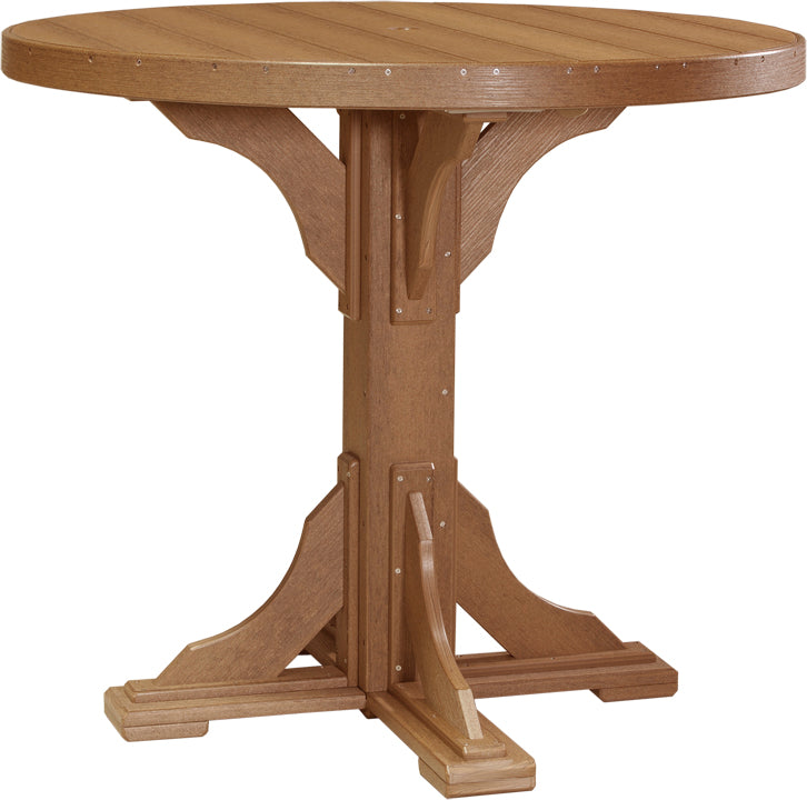 LuxCraft – 4′ Round Dining Table – Outdoor Patio Table with Umbrella Hole
