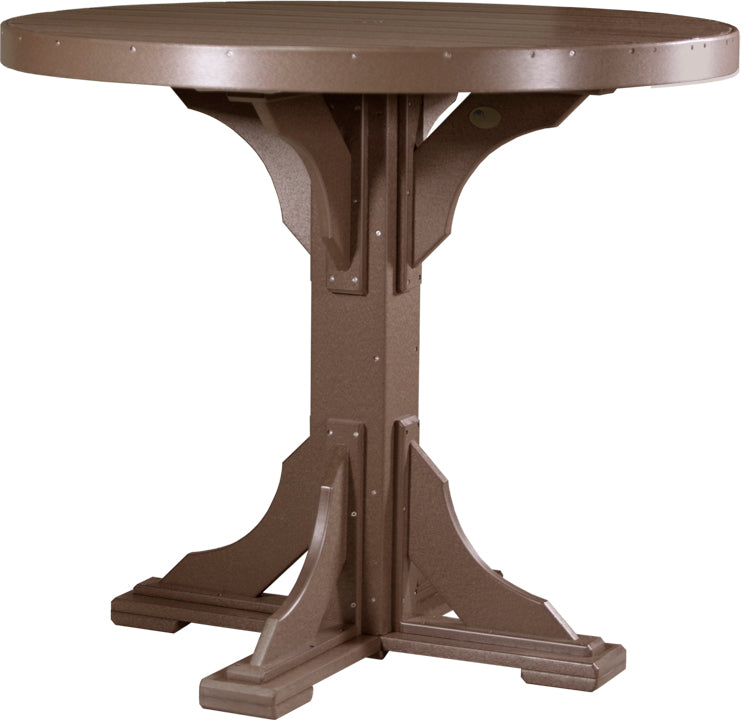 LuxCraft – 4′ Round Dining Table – Outdoor Patio Table with Umbrella Hole