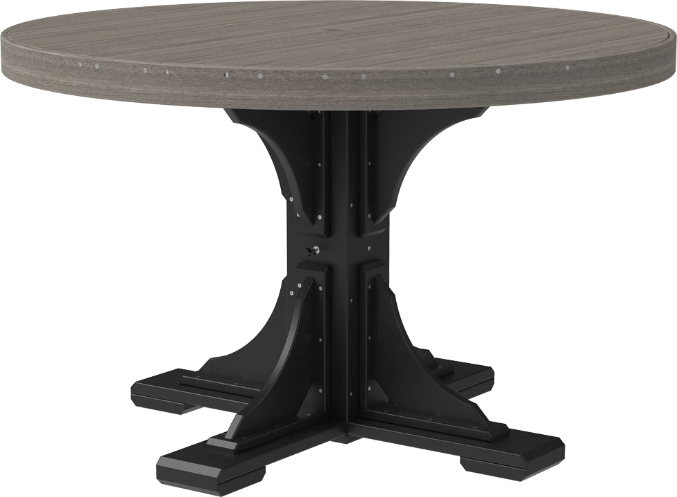 LuxCraft – 4′ Round Dining Table – Outdoor Patio Table with Umbrella Hole