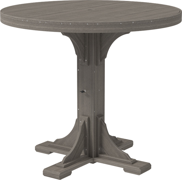 LuxCraft – 4′ Round Dining Table – Outdoor Patio Table with Umbrella Hole
