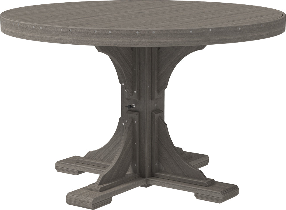 LuxCraft – 4′ Round Dining Table – Outdoor Patio Table with Umbrella Hole