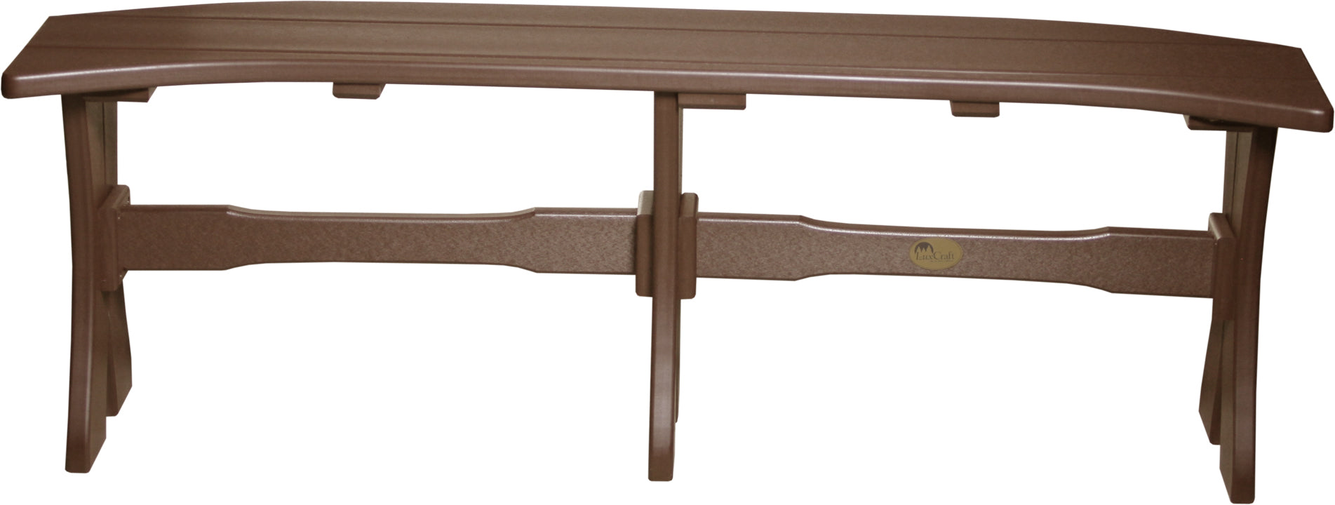 LuxCraft – 52″ Table Bench – Curved Outdoor Bench for Oval Patio Tables