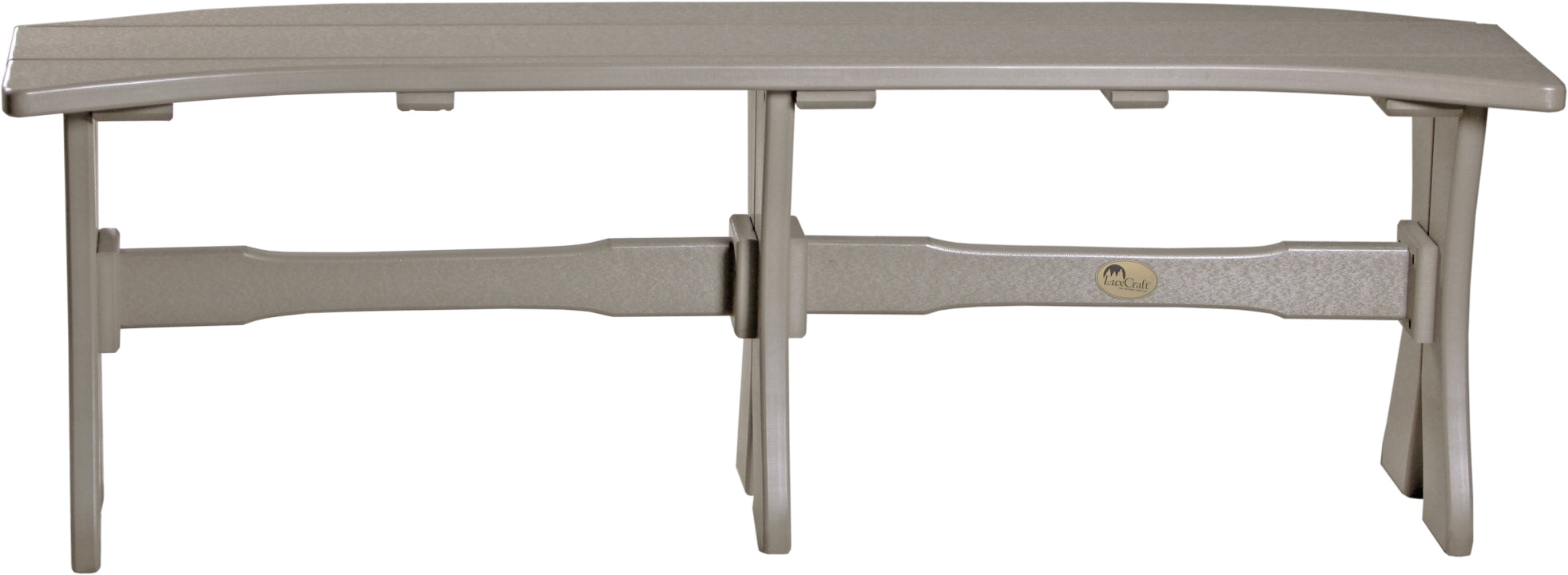 LuxCraft – 52″ Table Bench – Curved Outdoor Bench for Oval Patio Tables
